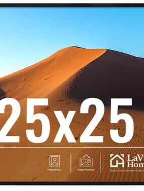 1 PACK 25X25 WALL FRAME-BLACK